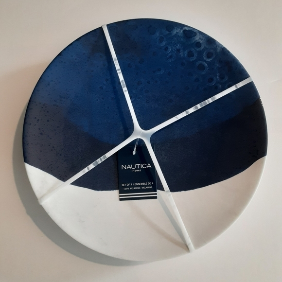 Nautica Dining Nautica Home Set Of 4 Melamine Plates Carerra Marble